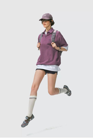 [Monterest] Quick-Dry Half-Zip Polo Shirt
