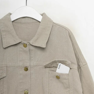 Cotton cropped jacket