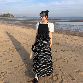 Shirred puff blouse
