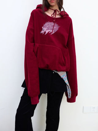 [NeverSeez] Printed Graphic Hoodie