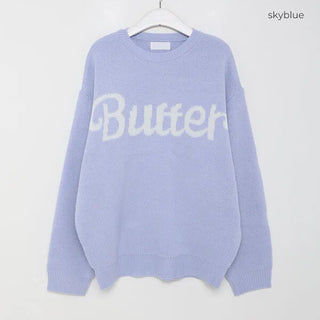 Unisex Butter Lettering Knit