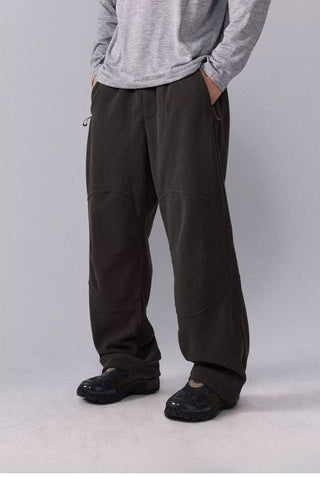 [Monterest] Fleece Wide Leg Drawstring Pants