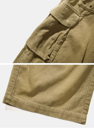 [Monterest] Washed Corduroy Wide Leg Work Pants