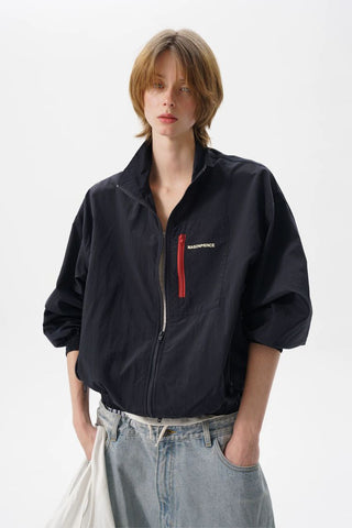 [MASONPRINCE] Lightweight Nylon Stand Collar Jacket