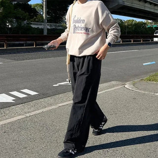 String wide pants