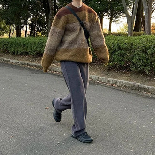 Straight corduroy pants