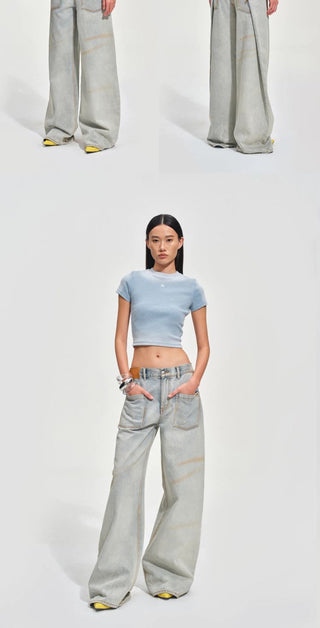 [NOTAWEAR] Equestrian Badge Slim Fit Crop  Tee