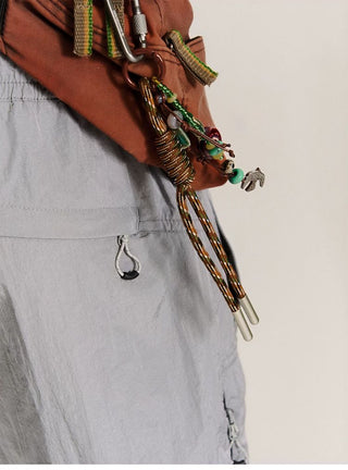 [Monterest] Handwoven Beaded Bag Charm Keychain