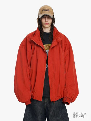 [MASONPRINCE] Memory Nylon Oversized Drawstring Jacket