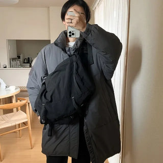 Oversized nylon sling bag