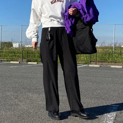 Wide-fit slacks