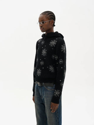 [MASONPRINCE] Snowflake Jacquard Wool Blend Sweater