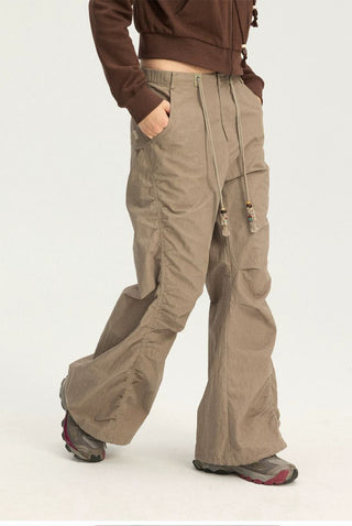 [Monterest] Washed Pleated Wide Leg Pants