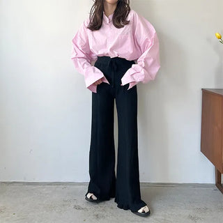 Frilled Rib Pants