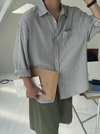 Norton Oversized Cool Stripe Shirt