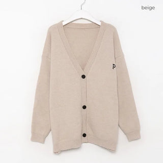 P Lettering Cardigan