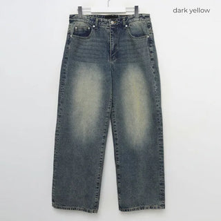 Tinted Washed Denim Pants