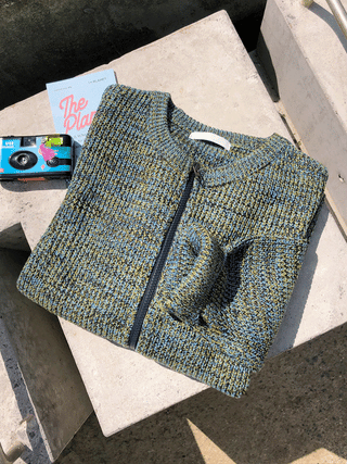 Romeo Round Knit Zip-up