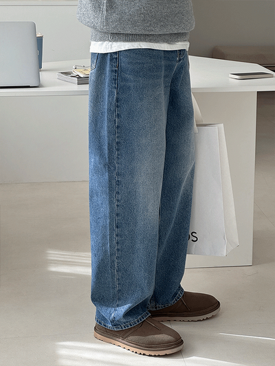 Belly Daily Semi-Wide Denim Pants