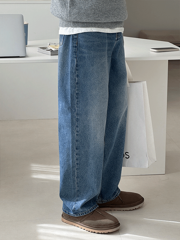 Belly Daily Semi-Wide Denim Pants