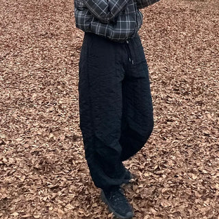 Quilted string pants