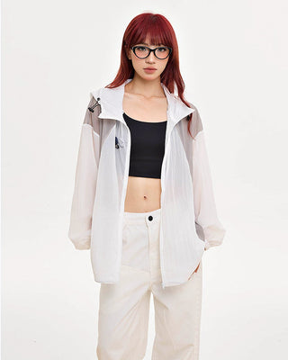 Hooded thin loose jacket