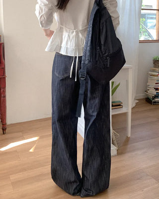 Ribbon collar blouse