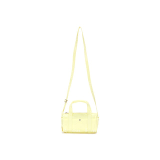 GLOSSY LOGO SPORTY MINI DUFFEL BAG IN LIGHT YELLOW