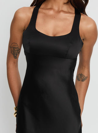 Alter Egos Drape Maxi Dress Black