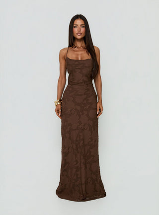 Celena Maxi Dress Brown