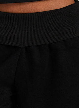 Lockie Foldover Baggy Sweatpants Black