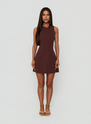 Anse Mini Dress Chocolate