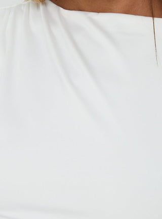 Mystro Cut Out Top White