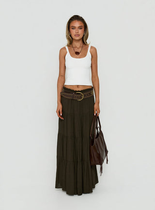 Mya Maxi Skirt Chocolate