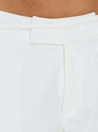 Mylana Straight Leg Tie Pants White