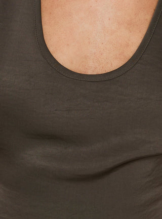 Bare Satin Cami Top Mocha
