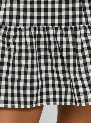 Orivelle Tie Back Playsuit Black / White