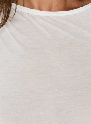 Hopeful Romantic Semi-Sheer Tank Top White