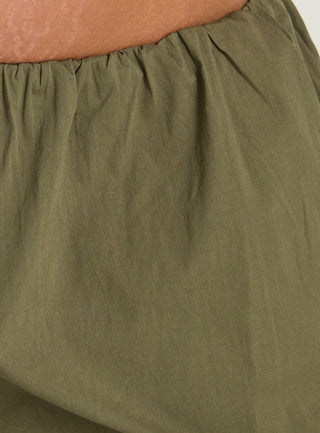 Lunea Concealed Waistband Pants Khaki Curve