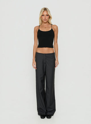 Kierrah Slim Tank Top Black