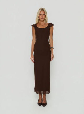 Sandberg Maxi Dress Chocolate