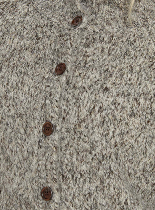 Faida Funnel Neck Knit Sweater Brown Speckle
