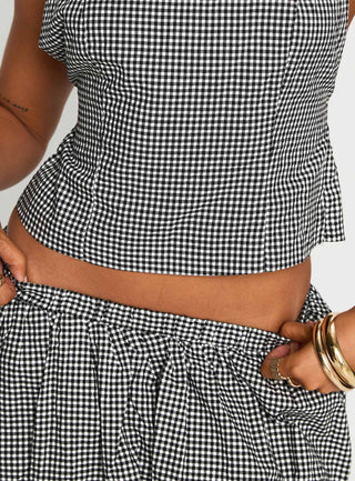 More My Jam Bubble Hem Set Black  White