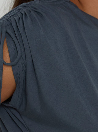 Leeah Backless Top Navy