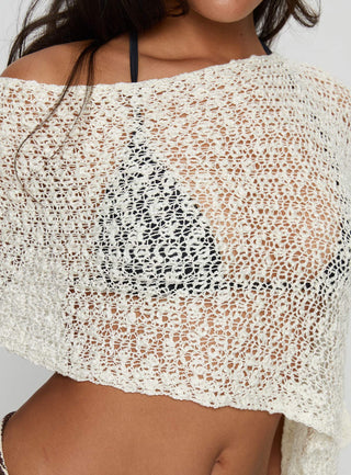 Boni Knit Poncho Cream