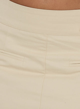Edeniah Pencil Midi Skirt Beige