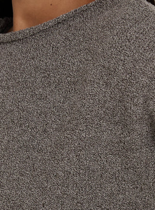 Amelise Knit Poncho Mocha