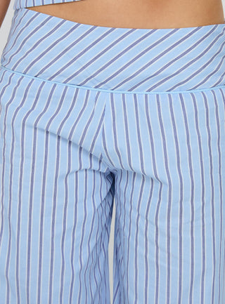 Sofea Mid Rise Pant Blue Stripe
