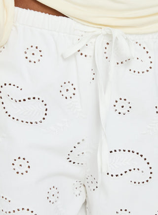 Roda Anglaise Longline Shorts White