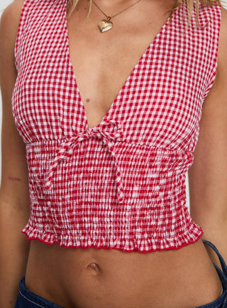 Mixing It Up Top Red  White